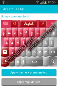 Pink Keyboard Hearts Glow android App screenshot 5